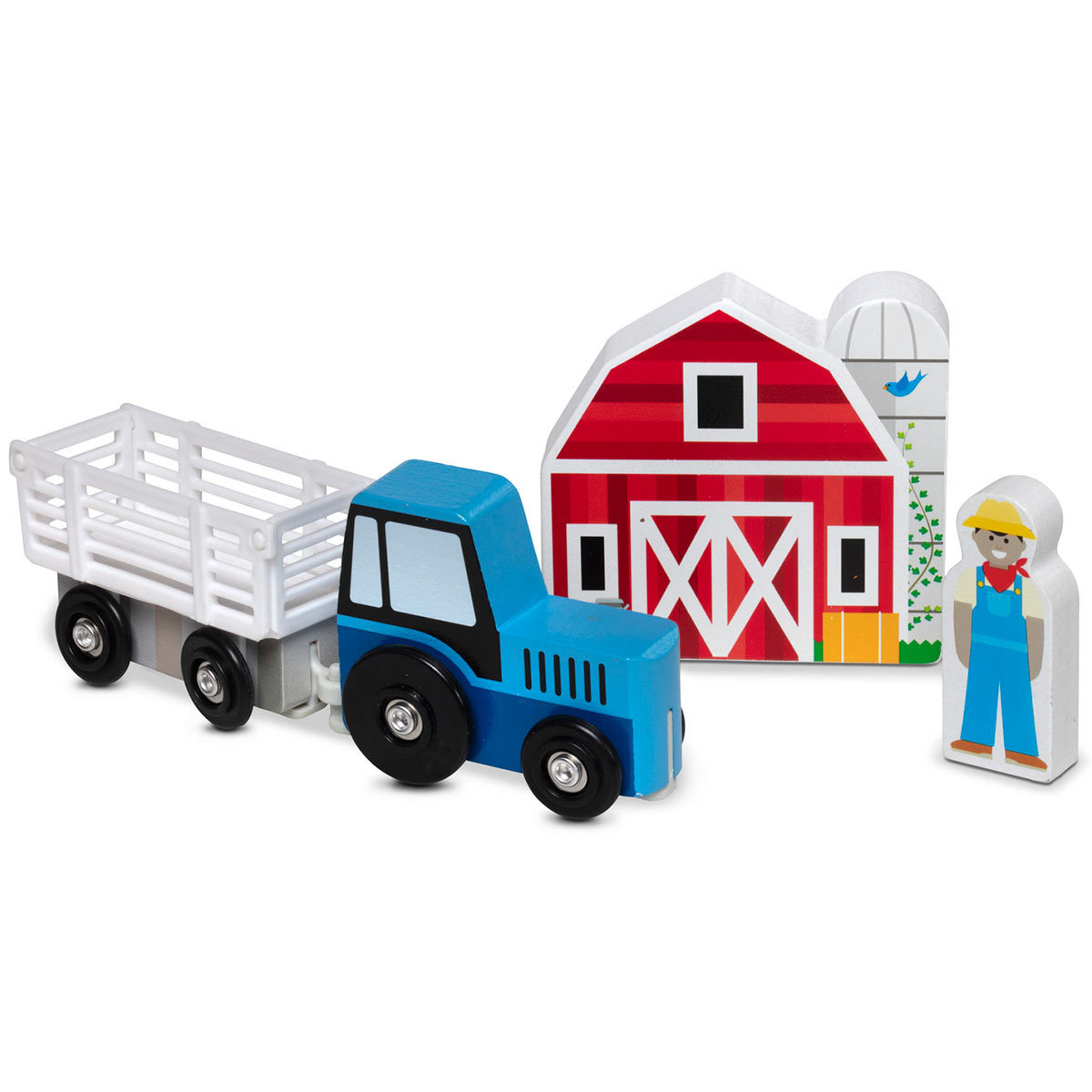 Deluxe wooden town and vehicles play set individual pieces