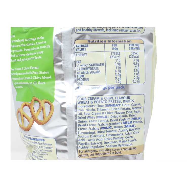 Penn State Sour Cream & Chive Pretzels, 650g