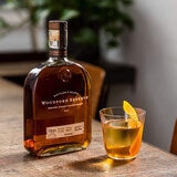 Lifestyle image of bottle with cocktail on countertop