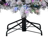 7.5 ft (2.3m) Pre-Lit GLITTER FLOCKED Artificial Christmas Tree with 1,150 Color-Changing Micro Twinkle LED Lights