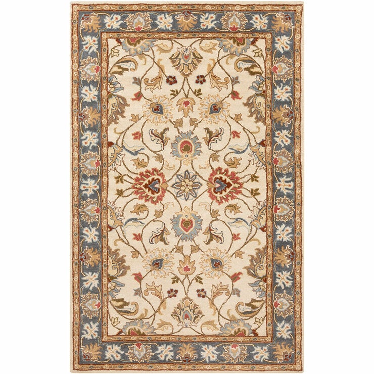 Livabliss Caeser Cream Wool Rug, in 3 Sizes Livabliss Caeser Cream Wool Rug, in 3 Sizes