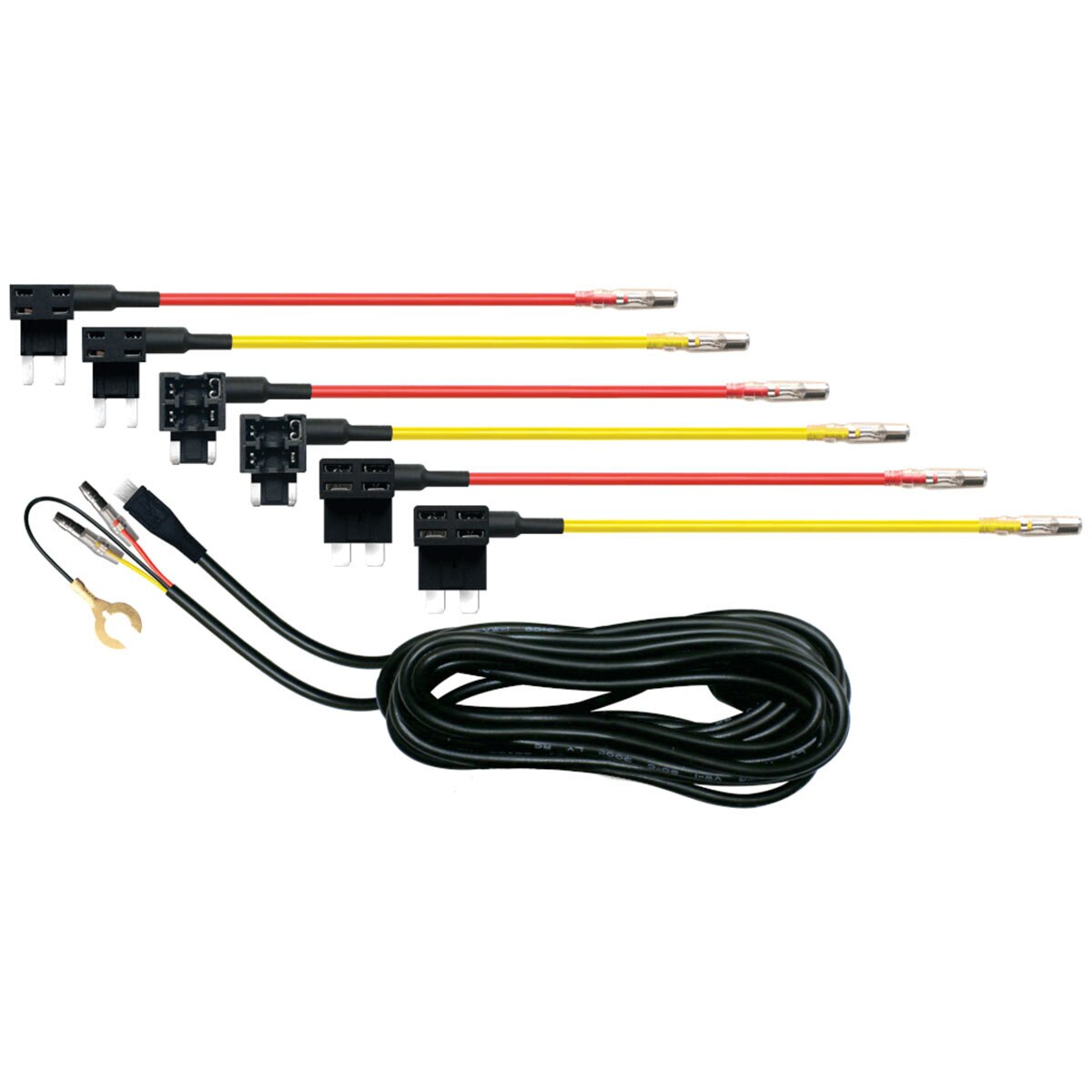 image of contents of hardwiring kit