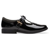 Clarks Kids Lock Shine Black Patent Shoes Clarks Kids Lock Shine Black Patent Shoes
