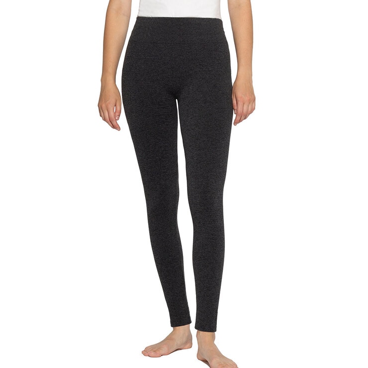 Ellen Reyes Fleece Lined Leggings 2 Pack in Black/Grey