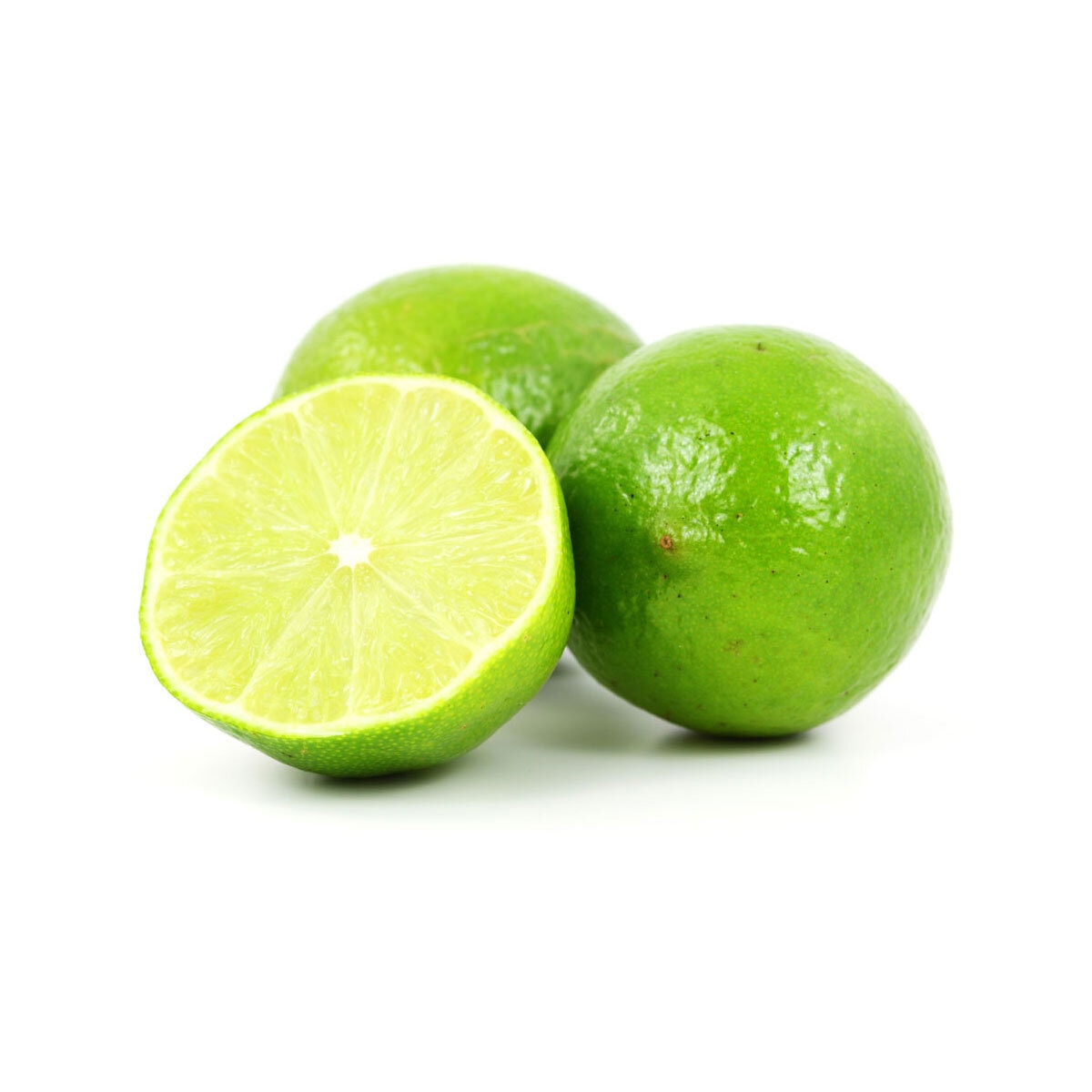 Image of 2 whole lines and 1 lime cut in half