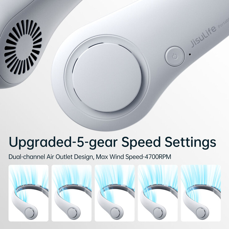 Jisulife Portable Neck Fan Lifestyle Image