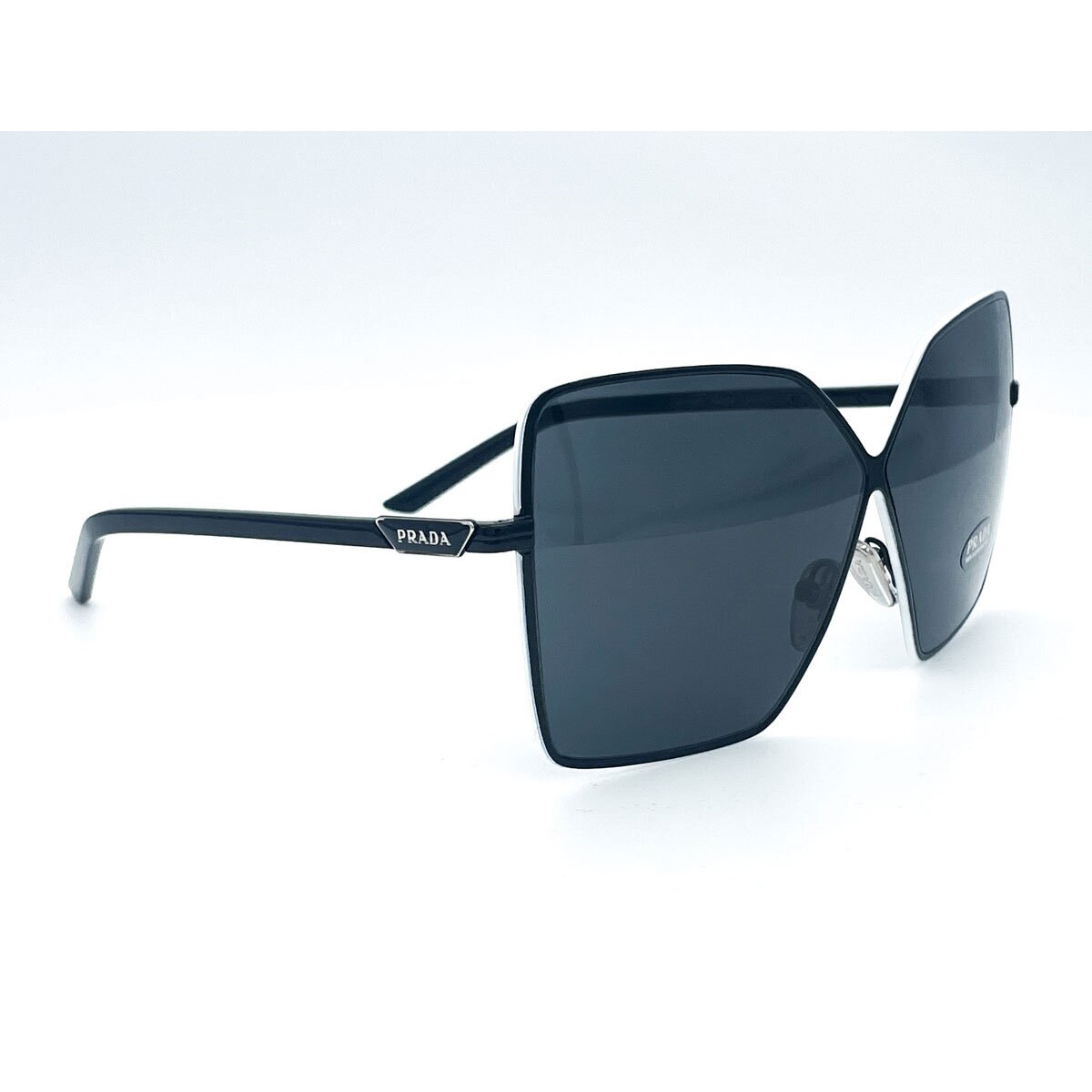 Prada Women s Black Sunglasses With Dark Grey Lenses SPR
