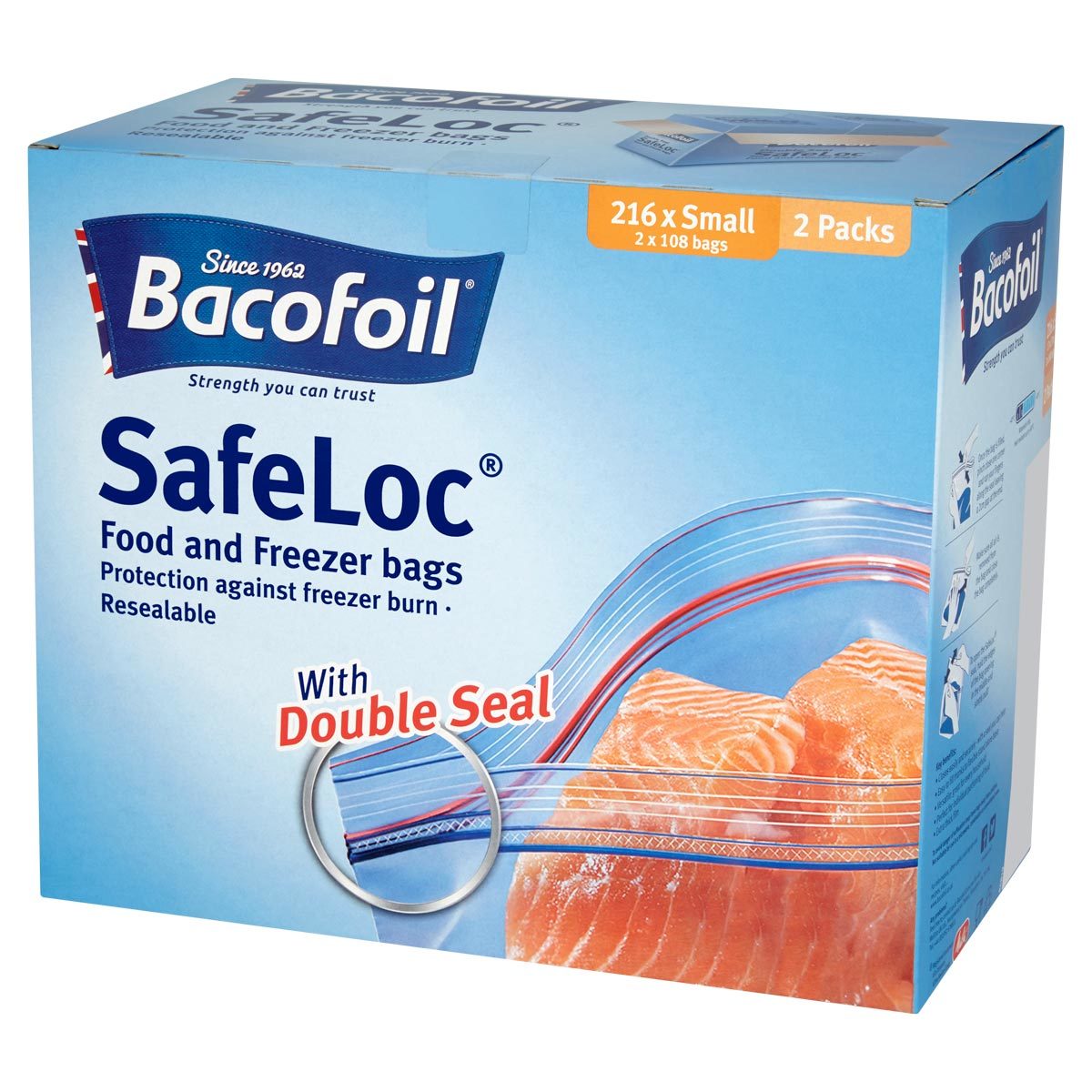 Bacofoil Safeloc® Food and Freezer Small Bags, 216 Pack