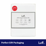 Luff 700 Thread Count 100% Organic Bamboo Pillowcases 2 Pack White 2