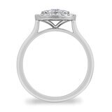0.62ctw Round Brilliant Cut Diamond Ring, 18ct White Gold