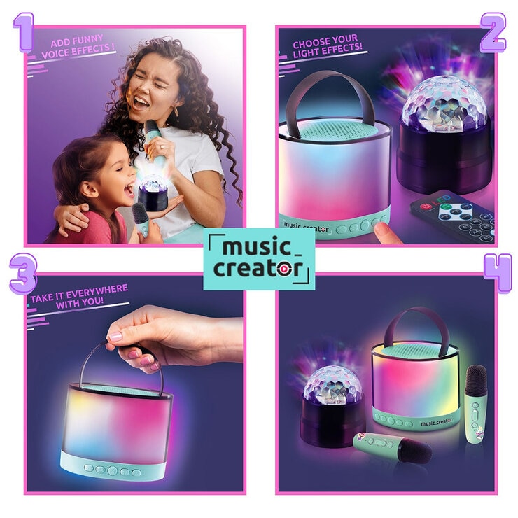 Music Creator Mini Karaoke Station & Disco Ball (14+ Years)
