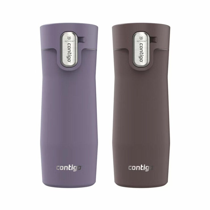Contigo Thermal Mug 473ml, 2 Pack in 3 Colour Sets Contigo Thermal Mug 473ml, 2 Pack in 3 Colour Sets