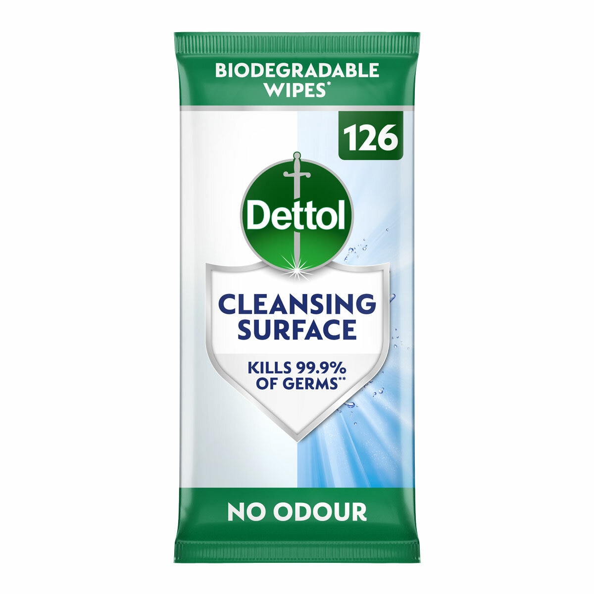 Dettol Antibacterial Surface Cleansing Wipes, 126 Pack