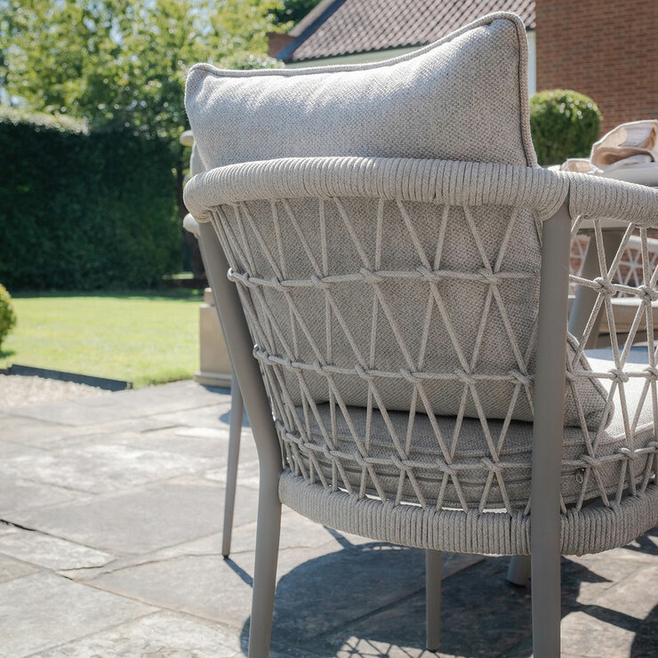 Maze Monaco 9 Piece Dining Set in Cool Linen Maze Monaco 9 Piece Dining Set in Cool Linen