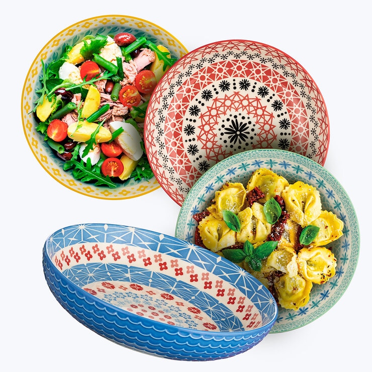 Sig House Stoneware Serve Bowls 4 Piece