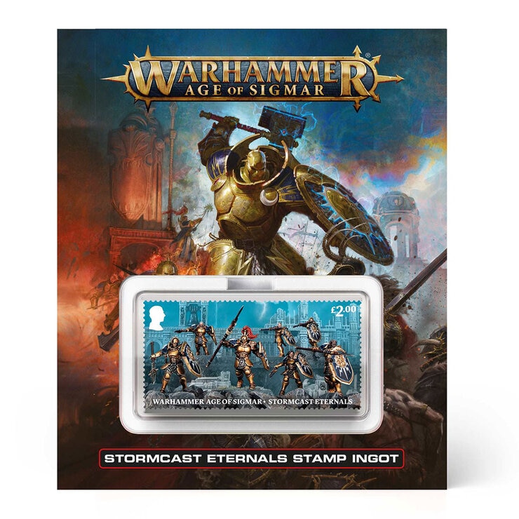 Official Warhammer Stamp Ingot Stormcast Eternals by Royal Mail Official Warhammer Stamp Ingot Stormcast Eternals by Royal Mail