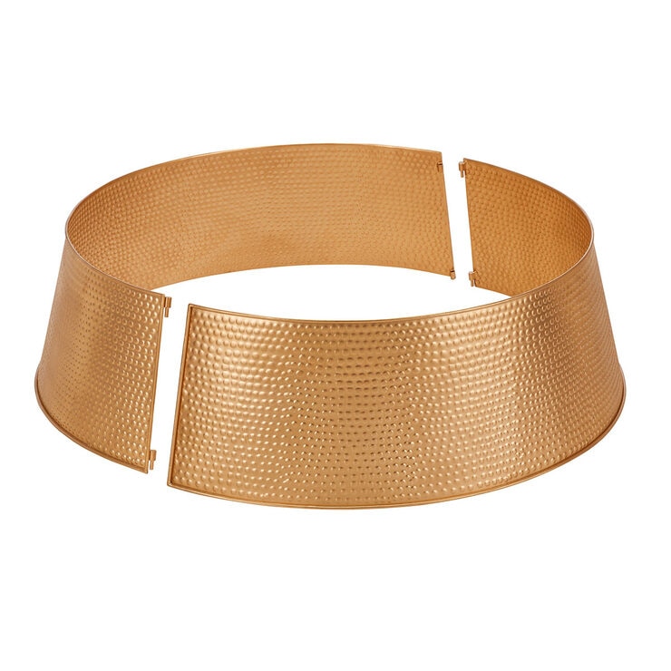 35 Inch (88.9 cm) Seasonal Metal Tree Skirt In Gold Costco UK