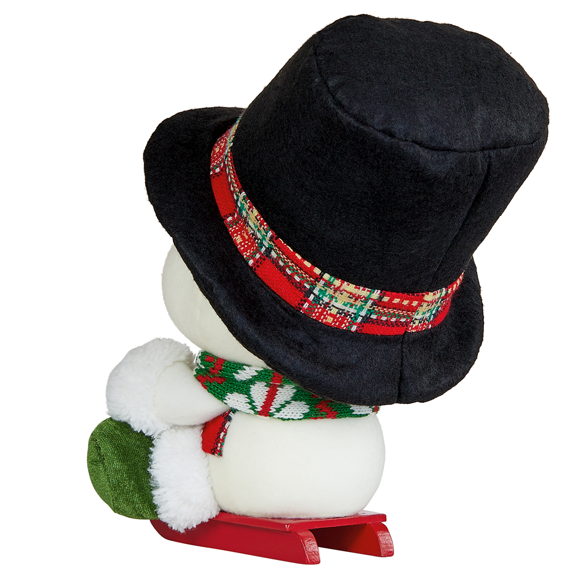 snowman with hat back