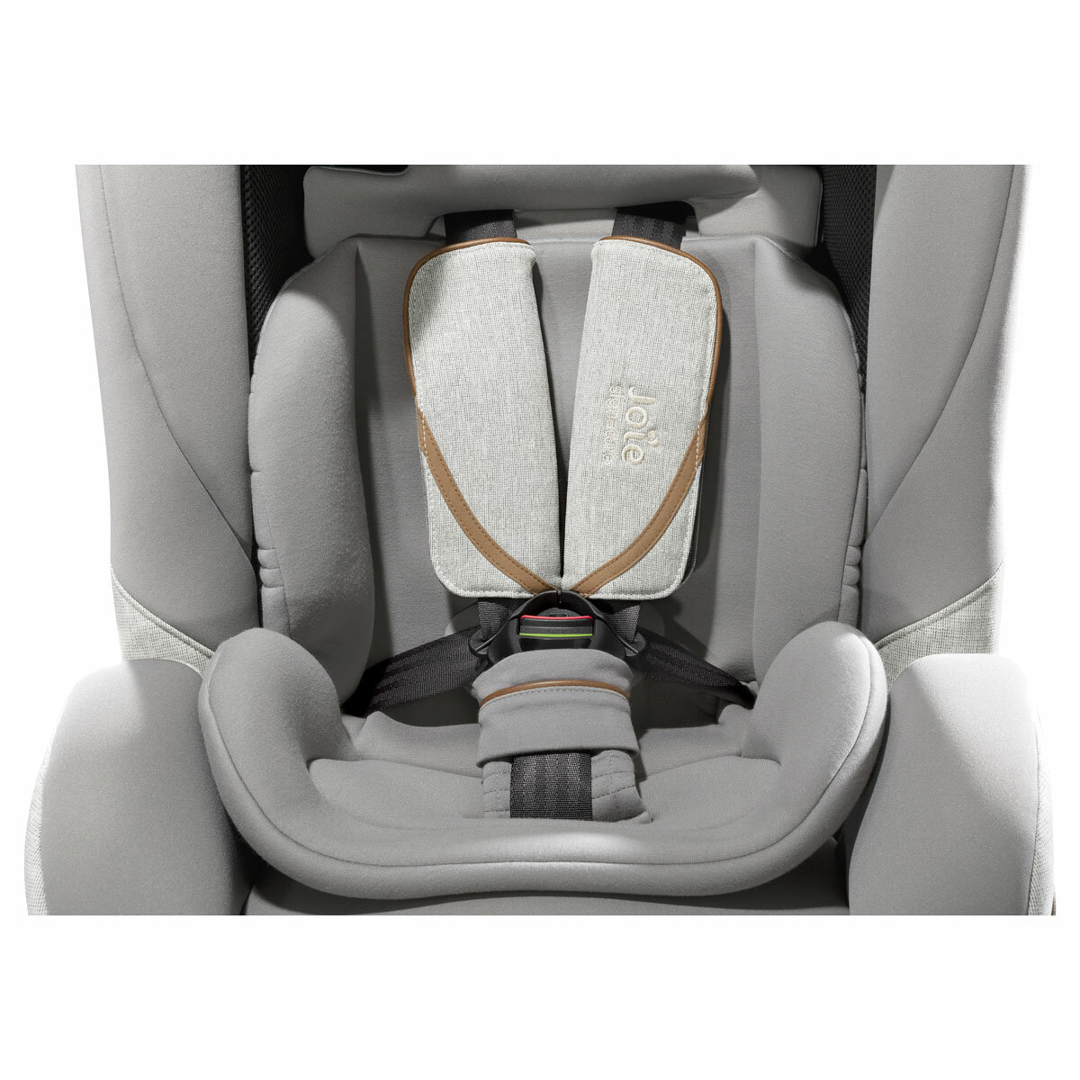 Studio image of the buckle and belts