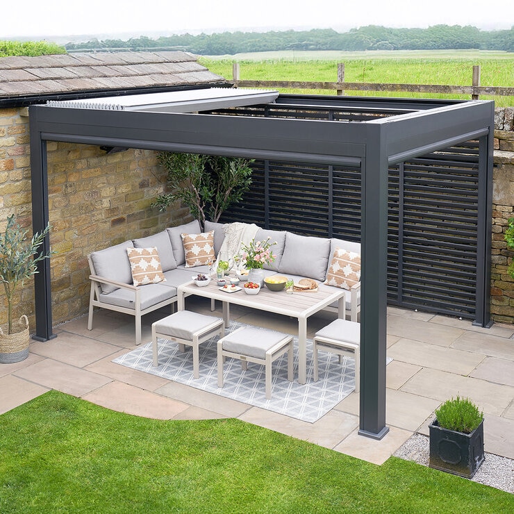 Sunvilla 7ft 6" x 9ft 2" (2.3 x 2.8m) Fixed Louvered Wall Panel