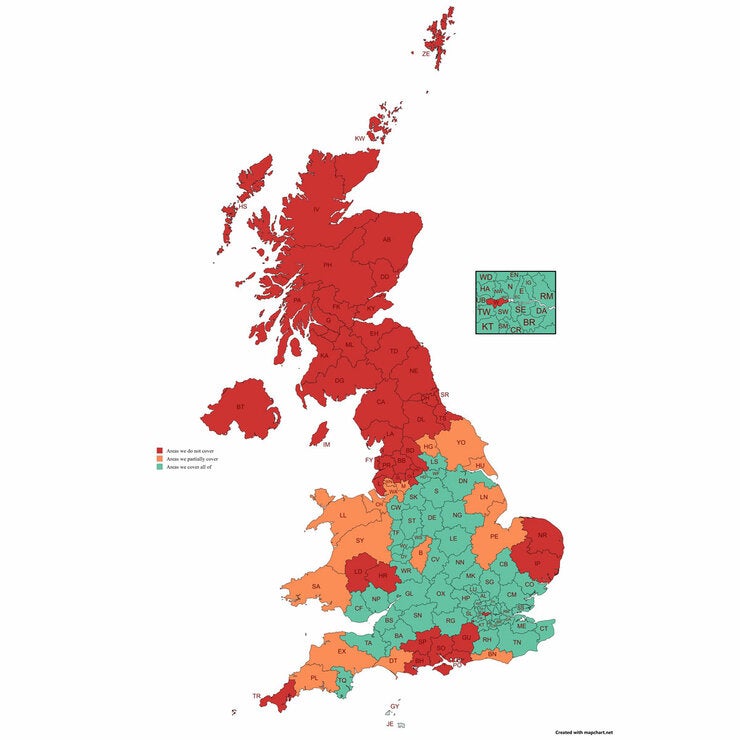 Delivery Restrictions Map Delivery Restrictions Map