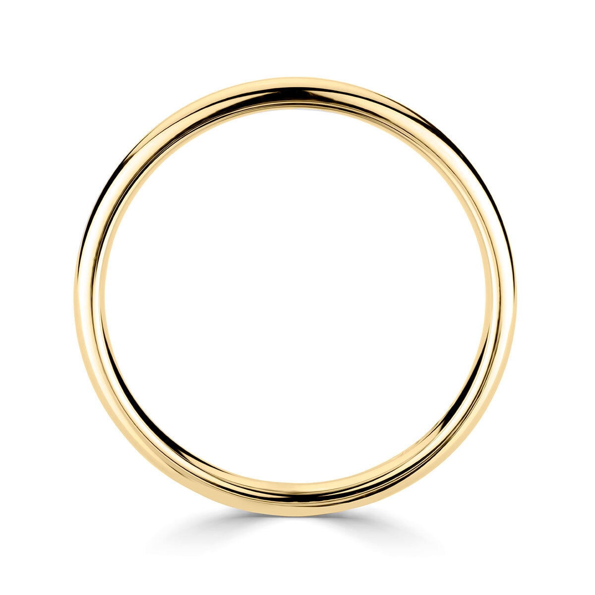 3.0mm Basic Light Court Wedding band. 18ct Yellow Gold