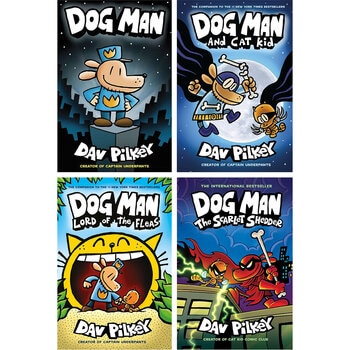 Dog Man Paperback x4 Book Collection