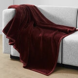 Coco Plush Throw in Red, 152 x 177 cm Coco Plush Throw in Red, 152 x 177 cm
