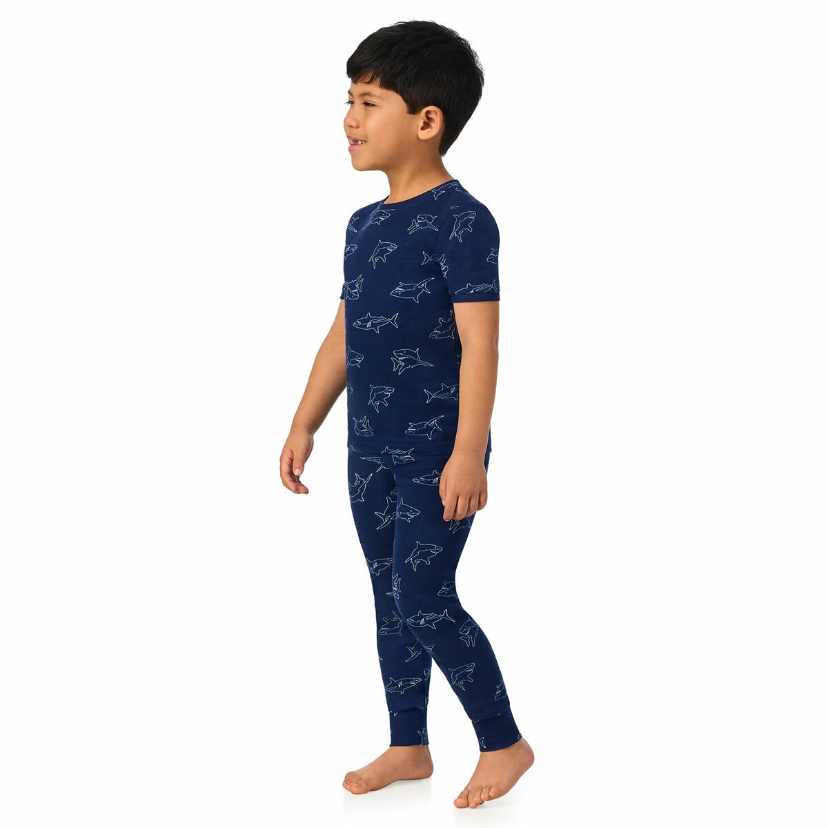 Kirkland Signature Kids Pyjama 4 Piece Set in Sharks, 5 Years