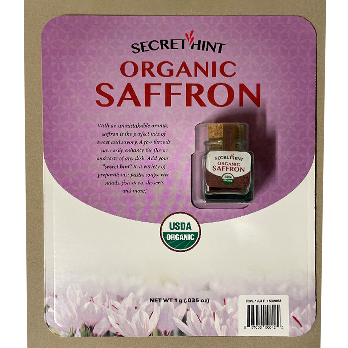 Secret Hint Organic Saffron, 1g