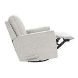 True Paxley Fabric Swivel Glider Recliner Chair in Grey