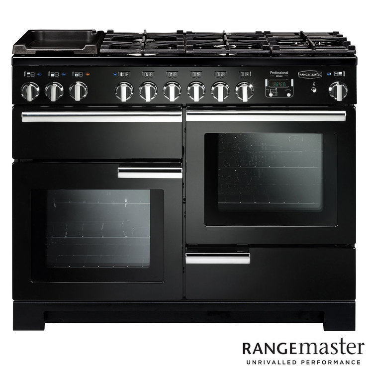 Rangemaster Professional 110cm Dual Fuel Range Cooker A Rating in 3 Colours Costco UK