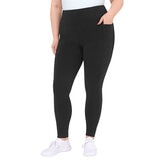 Mondetta Women's Ribbed Panel Tight in Black Mondetta Women's Ribbed Panel Tight in Black