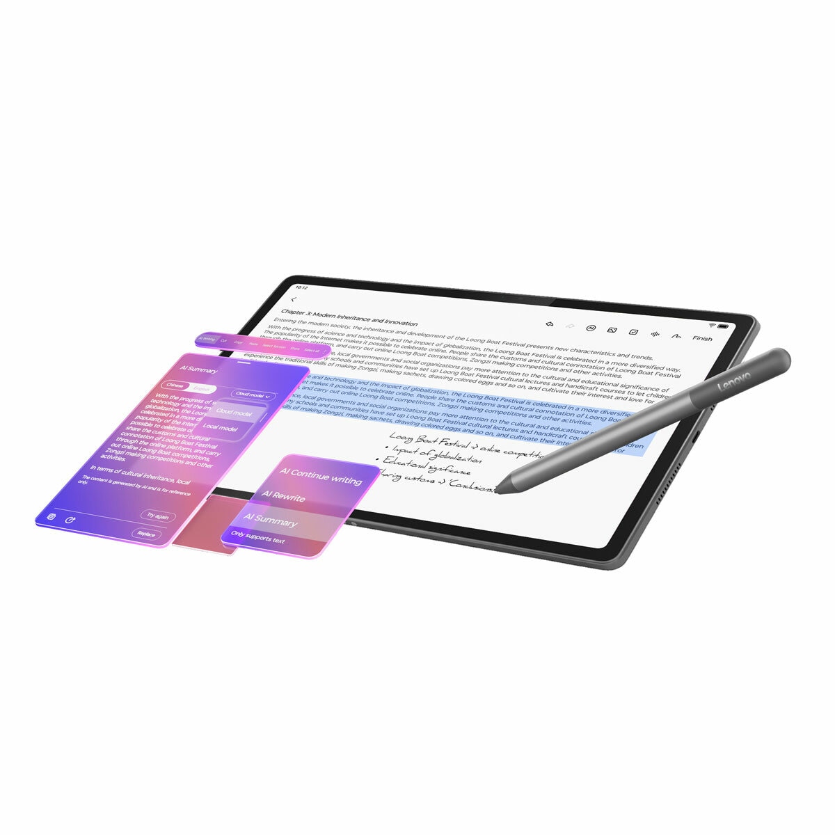 Lenovo Idea Tab Plus, 12GB Ram, 256GB UFS, 12 Inch Tablet, ZAG70709GB