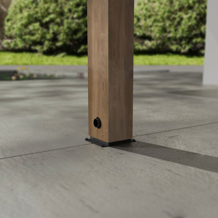 Palram Canopia Helsinki 9ft 10" x 17ft 7" (3m x 5.35m) Cedar Wood Patio Cover