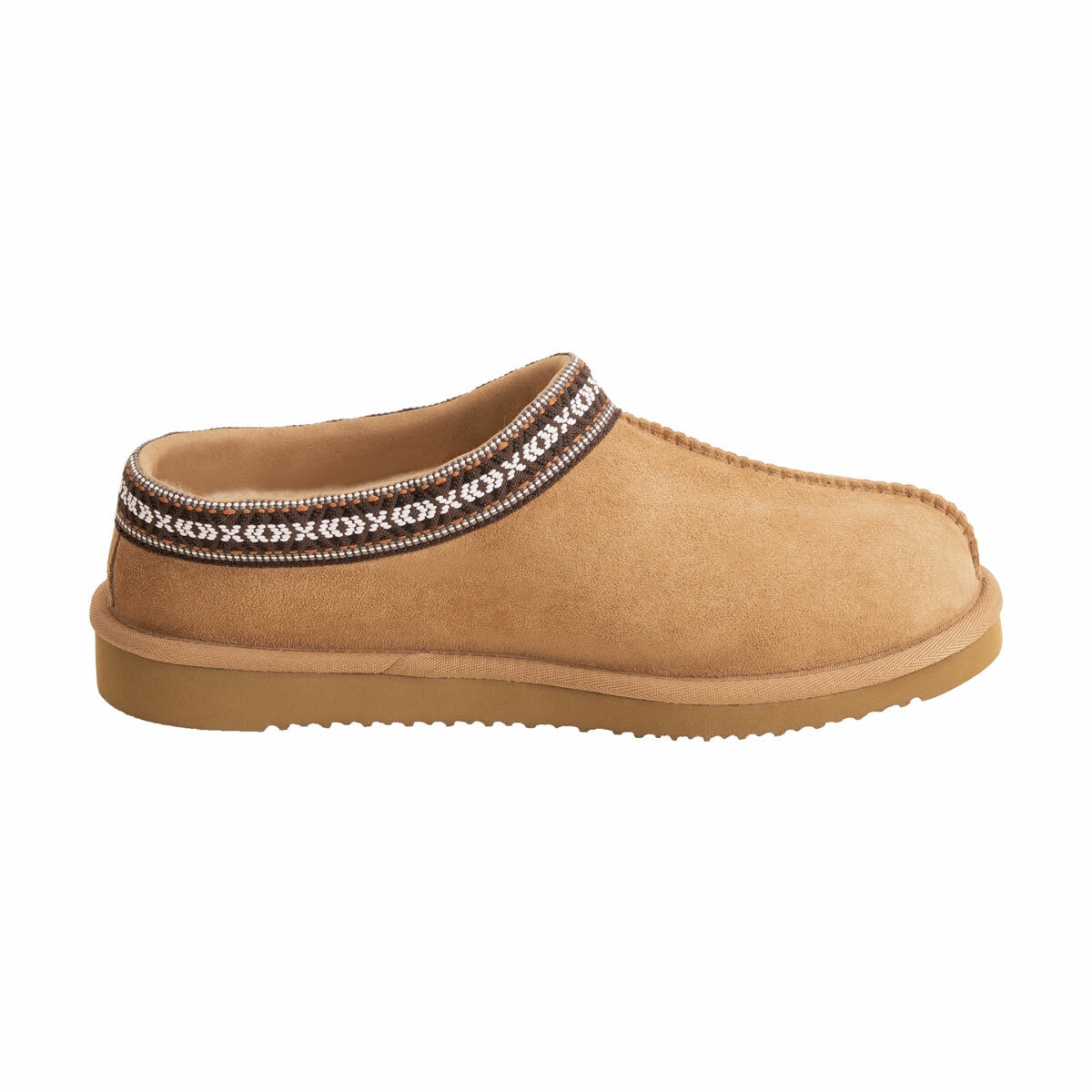 Kirkland Signature Unisex Shearling Slipper In Chestnut