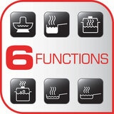 Image describing Tefal Induction hob's 6 functions