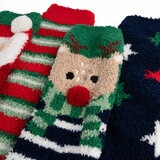 Totes Toastie Kids Socks, 4 Pack in Christmas