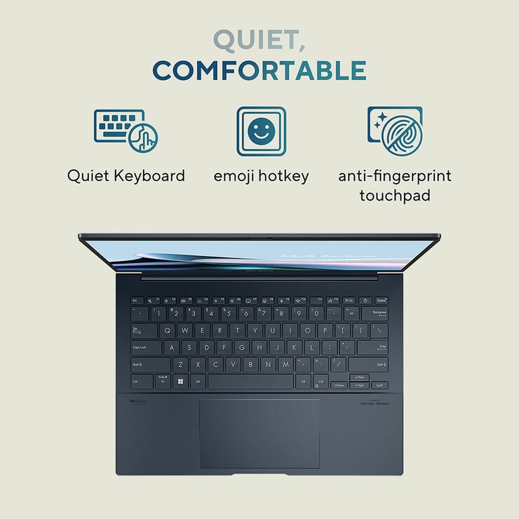 ASUS Zenbook, Intel Core Ultra 5, 16GB RAM, 512GB SSD, 14 Inch OLED Laptop, UX3405CA-QL241W