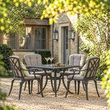 Bramblecrest Milan 5 Piece Dining Set in Black Bramblecrest Milan 5 Piece Dining Set in Black