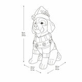26 inch Christmas Dog Greeter - Doodle in Sweater