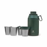 Manna Stack Jug with 4 Stackable Stainless Steel Cups, 1.9L in Green
