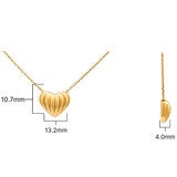14ct Yellow Gold Textured Heart Pendant 14ct Yellow Gold Textured Heart Pendant