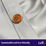 Light Grey White SilverLining Duvet Set Sustainability