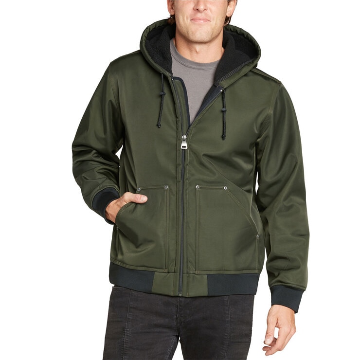 Kirkland Signature Men's Heavy Duty Hooded Work Jacket in Evergreen