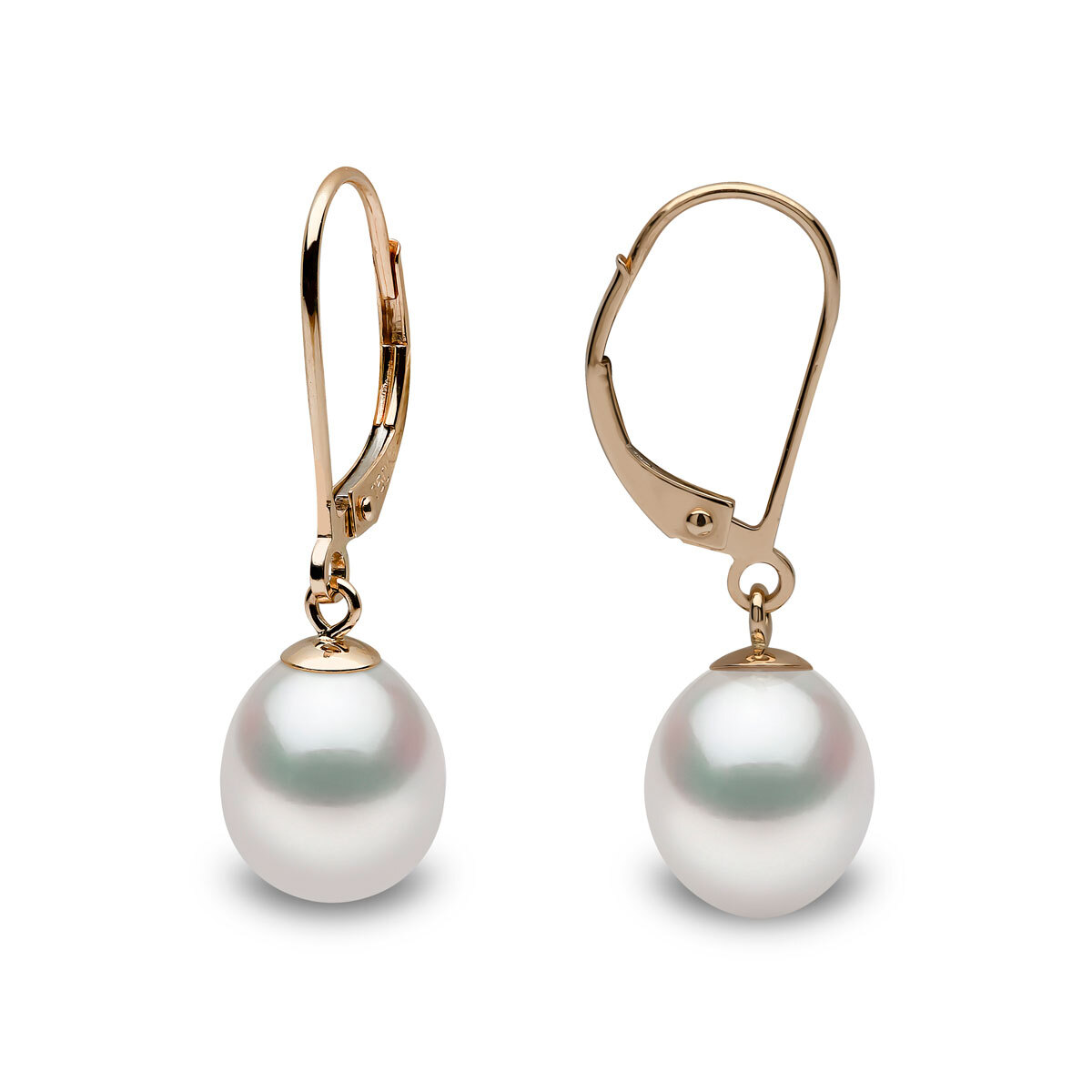 Costco UK | 9mm Cultured Freshwater White Pearl Earrings,...