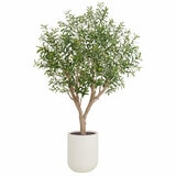 Artificial 8ft Olive Tree in Planter