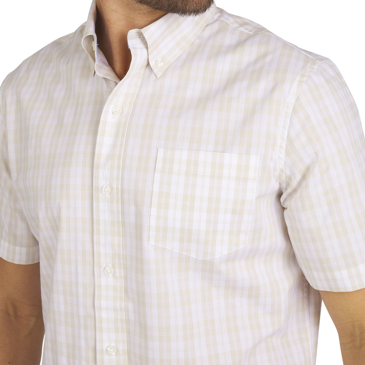 Chaps Men’s Easy Care Shirt in Khaki
