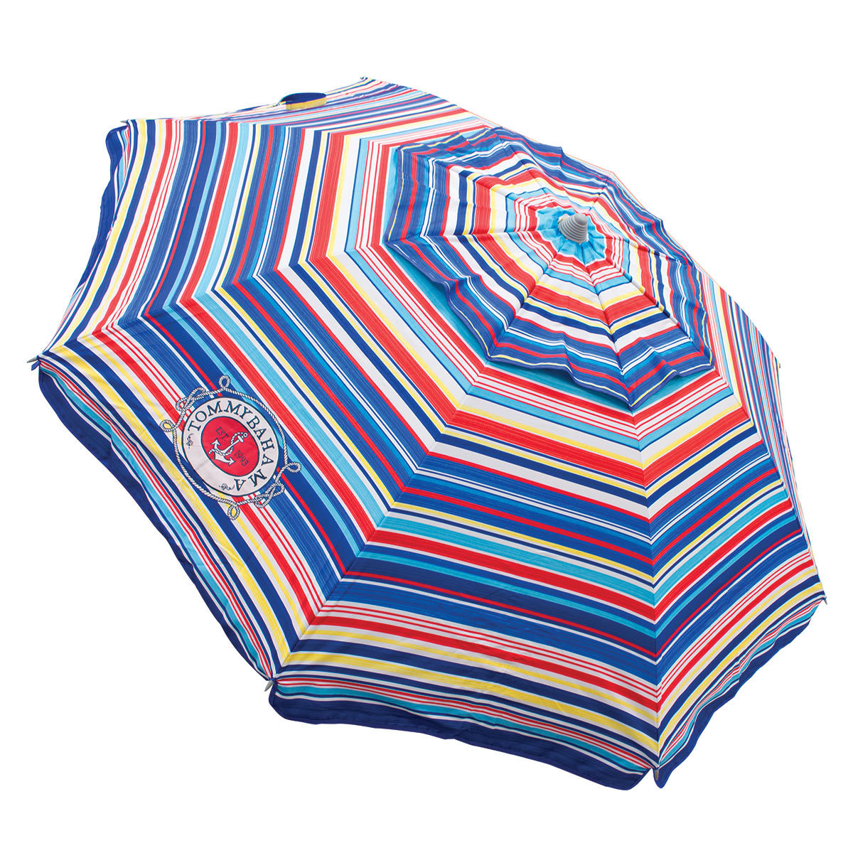 Tommy Bahama 7ft Beach Umbrella in Flip Flop Stripe