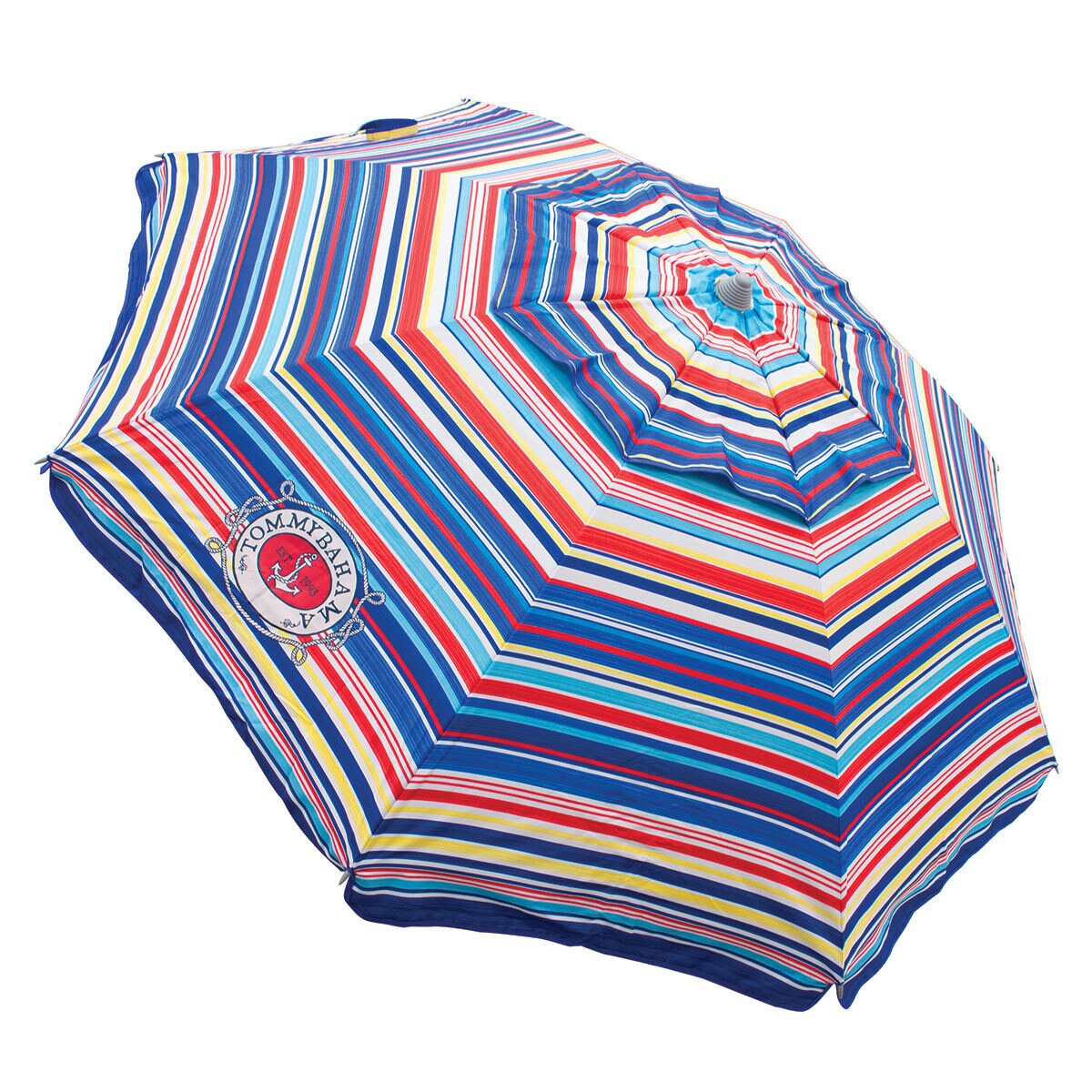 Tommy Bahama 7ft Beach Umbrella in Flip Flop Stripe